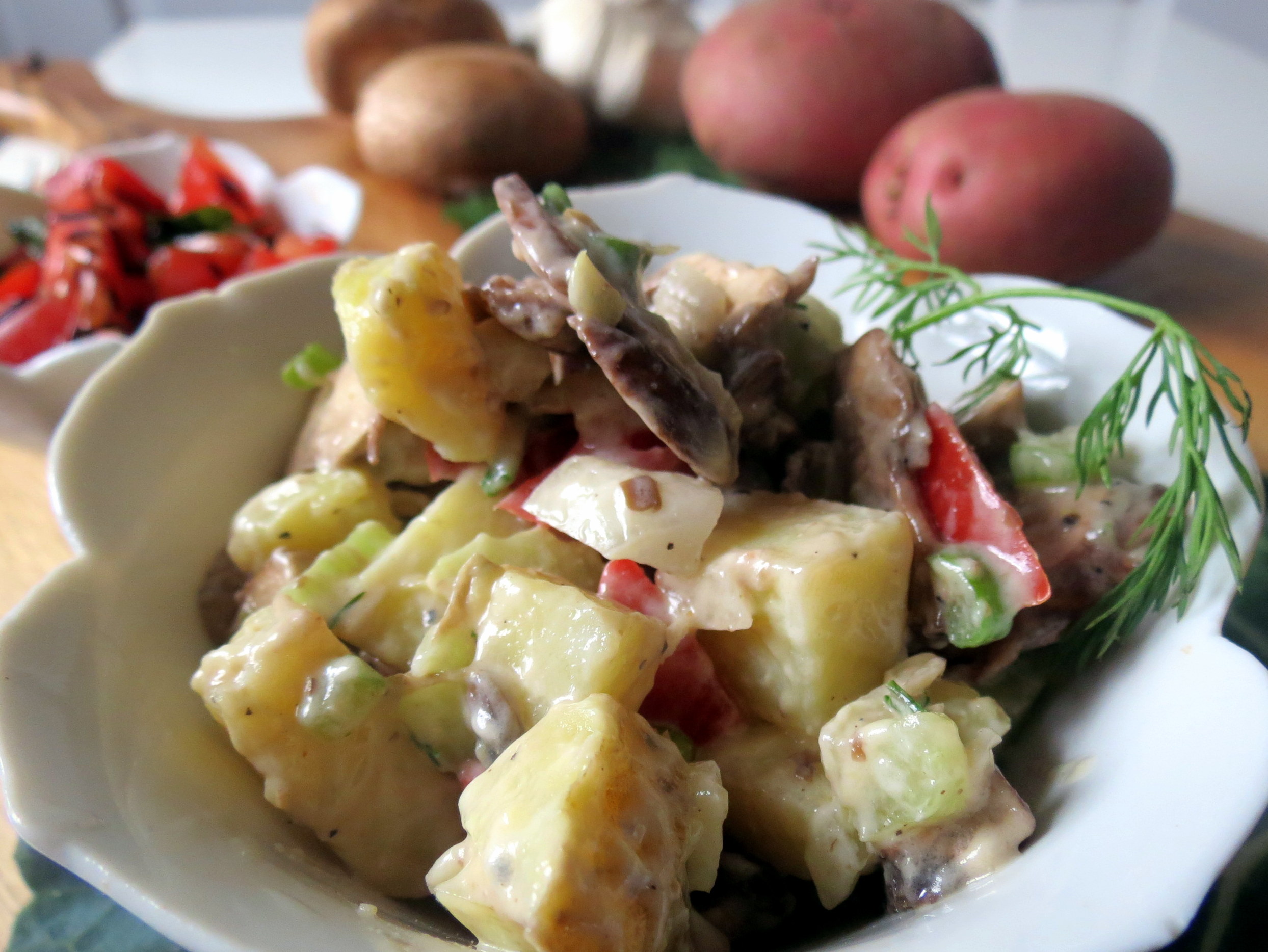Салат с картошкой и растительным маслом